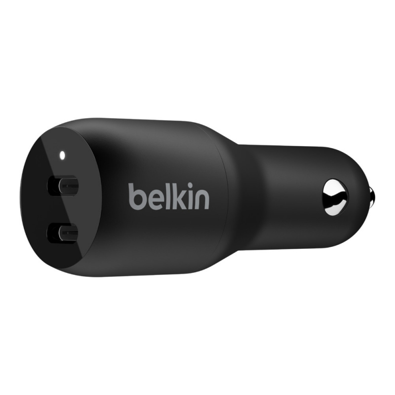 belkin BOOST↑CHARGE™ 雙 USB-C 車用充電器 36W
