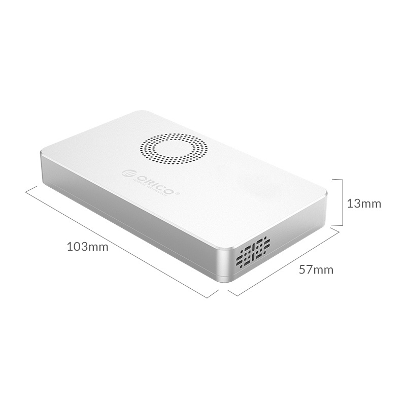 ORICO 全金屬 USB3.1 Gen2 M.2 M-Key NVMe SSD Enclosure 內置風扇 [M2PY-C3] [灰色]