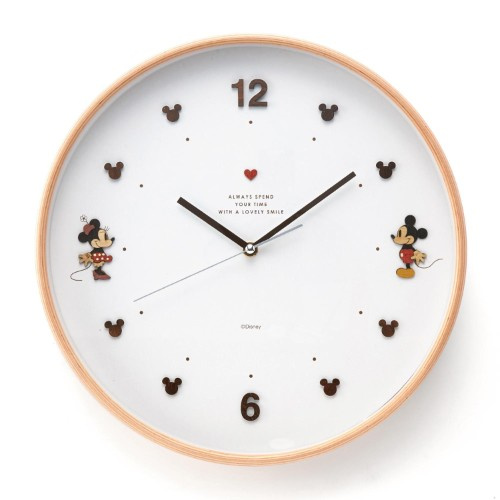日本Disney 米奇木枠掛け時計時鐘 [4款]