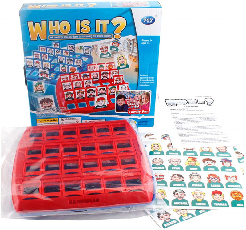 “Who Is It” Board Game遊戲 猜猜對方的人物遊戲|親子益智玩具