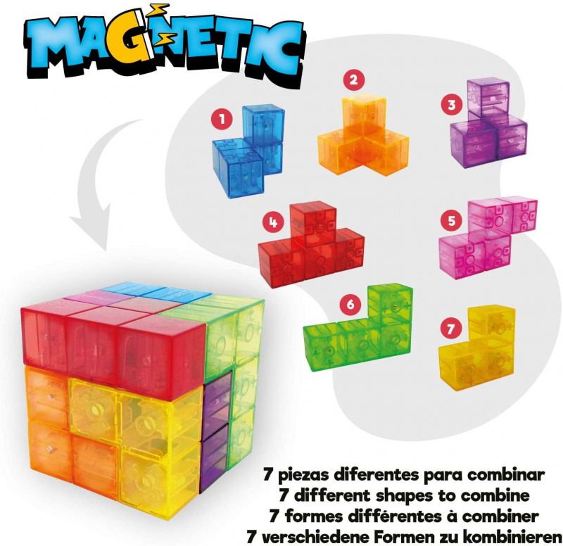 Magic Cubes兒童早教磁鐵積木 緩解壓力|益智玩具|訓練大腦|STEM 3+