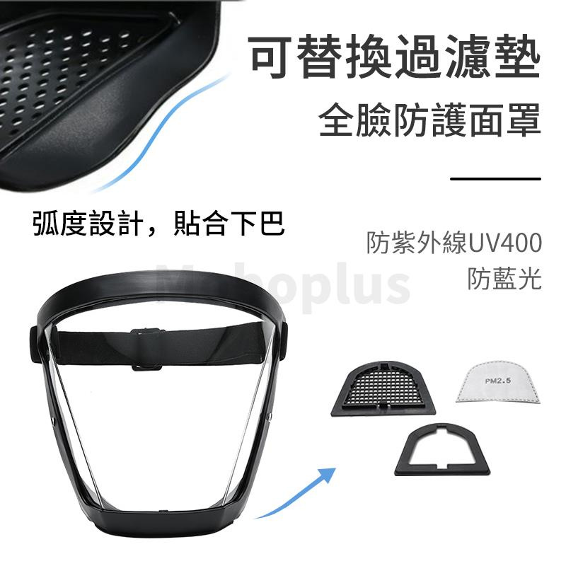 [防飛沫面罩] M-Plus Blocc Shield  防疫防飛沫全罩式防霧面罩 (可更換濾芯)