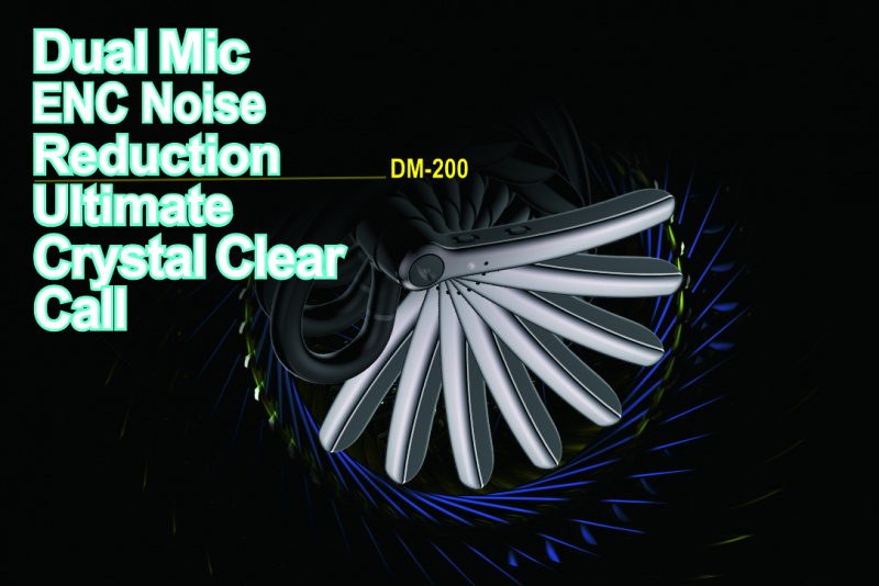 Bonnaire 專業ENC雙咪降噪單耳藍牙V5.2耳機 DM-200