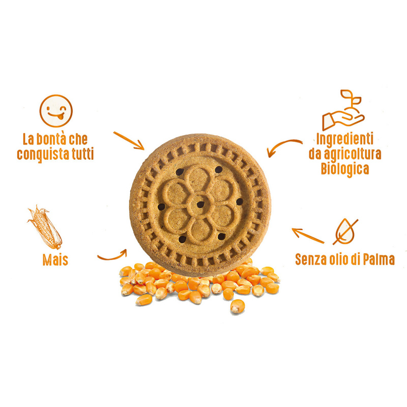 意大利Naturotti 有機無麩質健康美味 玉米曲奇餅 250g【市集世界 - 意大利市集】