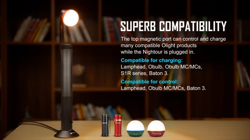 Olight OLamp Nightour Type-C USB 分離式 幻彩 枱燈