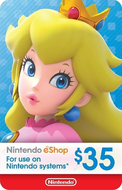 Switch Nintendo Pre-paid Card (US$35)/ 任天堂預付卡 (美金$35)