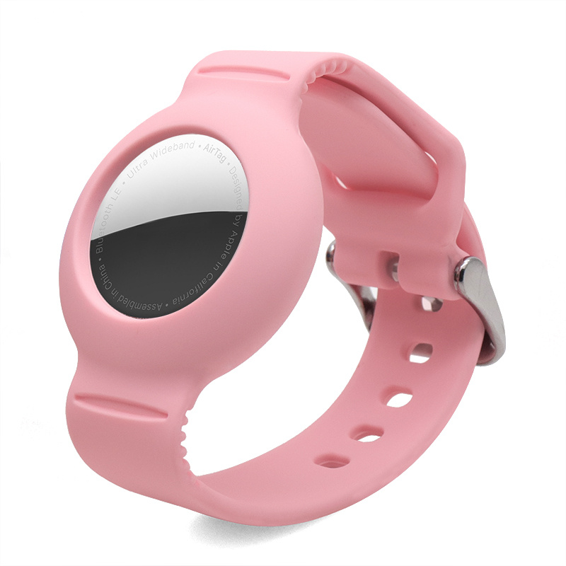 適用於 Apple AirTag 的防震矽膠腕帶/錶帶（非原廠Apple產品）