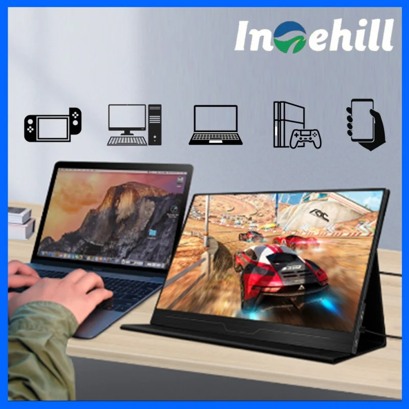 Intehill 便攜式顯示器 HS173KE 17.3" 4K 非觸控式螢幕 (MO-HS173KE + LB-MON )