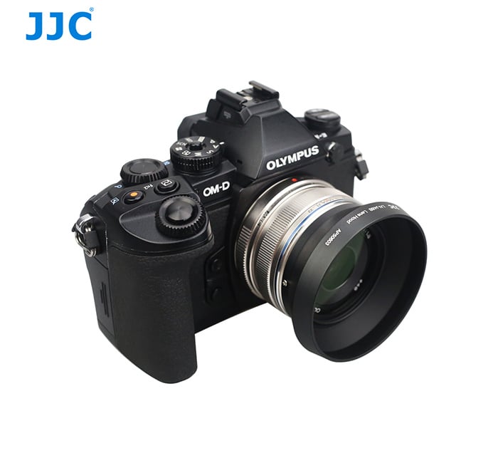 JJC LHJ48B Lens Hood For Olympus LH48B 遮光罩 Well Power 宏力科技