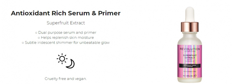 Makeup Revolution Skin Superfruit Extract – Antioxidant Rich Serum & Primer 抗氧化精華妝前乳(30ml)