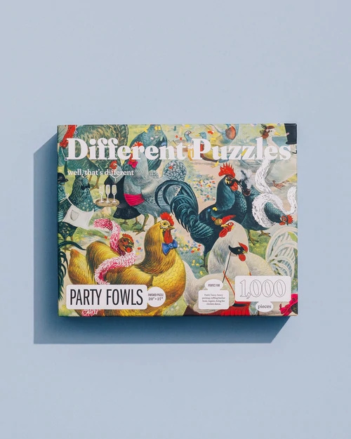 美國Different Puzzles Party Fowls 動物派對拼圖1000片 3-7工作天寄出