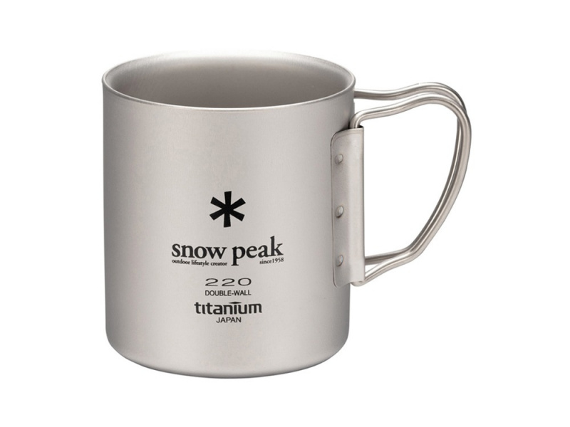 Snow Peak 鈦金屬雙層杯 220ml [MG-051FHR]