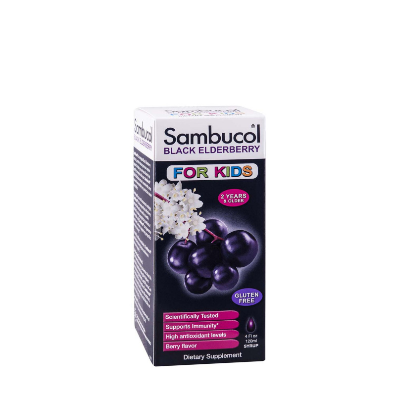 Sambucol 兒童專用黑接骨木糖漿 漿果味  120 毫升