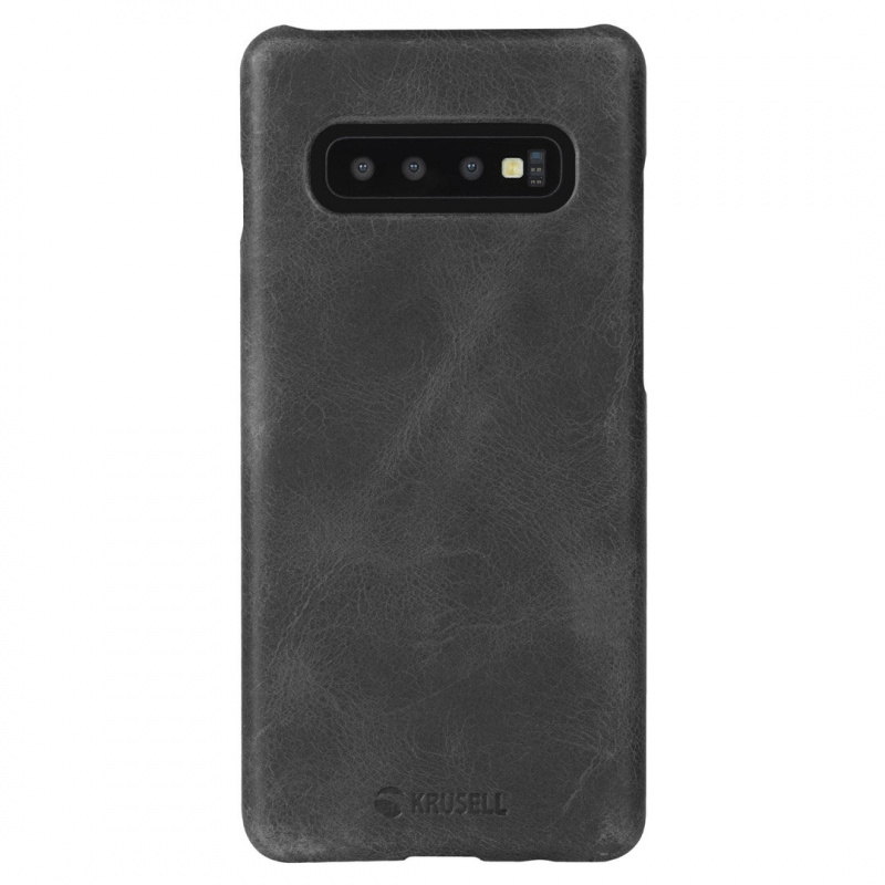 Krusell - Sunne Cover Samsung Galaxy S10+ 真皮皮套 復古黑色 vintage black (KSE-61645)