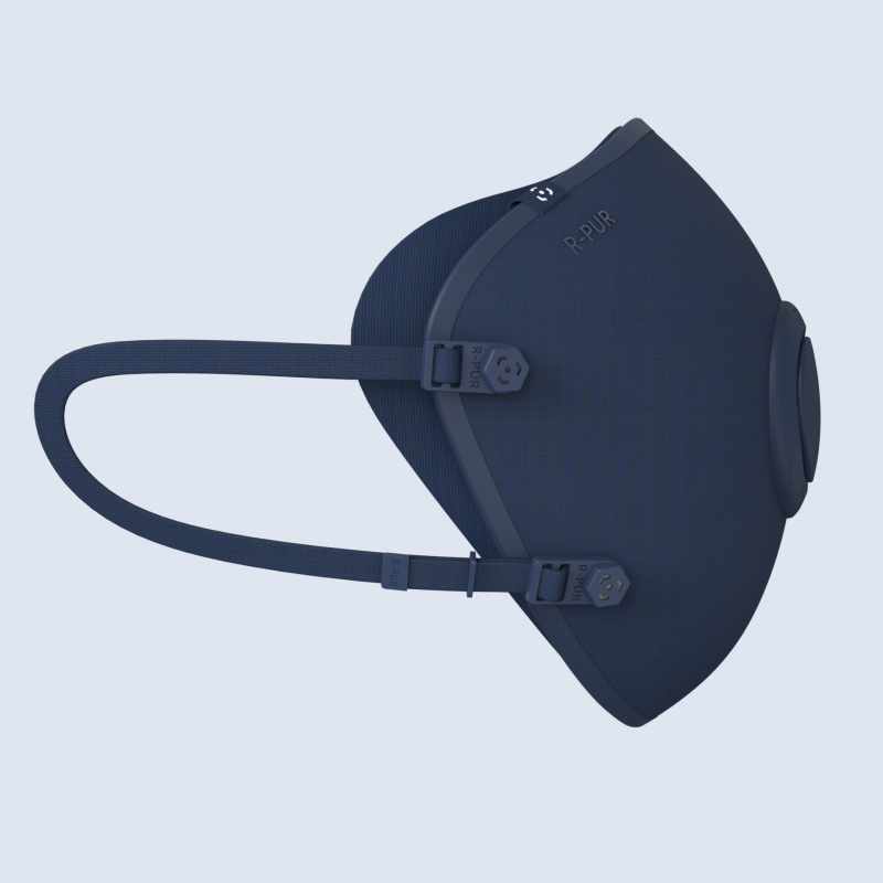 R-PUR FiiT S Antipollution mask - Navy (S / M Size)