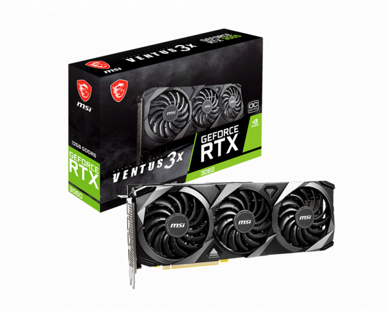 MSI GeForce RTX™ 3060 VENTUS 3X 12G OC [可單買][消費劵READY]