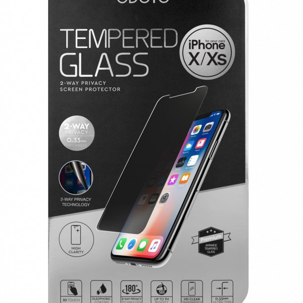 ODOYO PRIVACY GLASS SCREEN PROTECTOR IPHONE X0.33MM(SP1202) Vertex 恆進科技