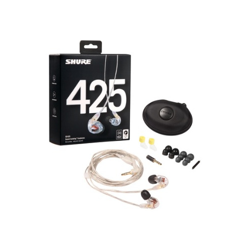 Shure SE425 入耳式隔音耳機 [透明色]