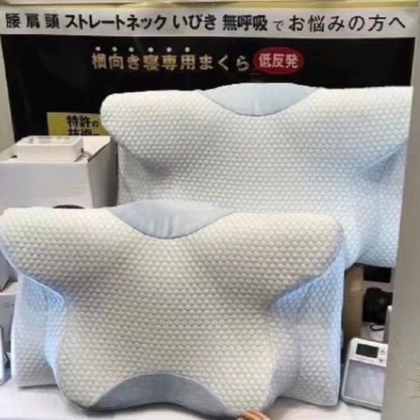 日本深層睡眠健康蝶形枕頭減鼻鼾改善睡眠質素
