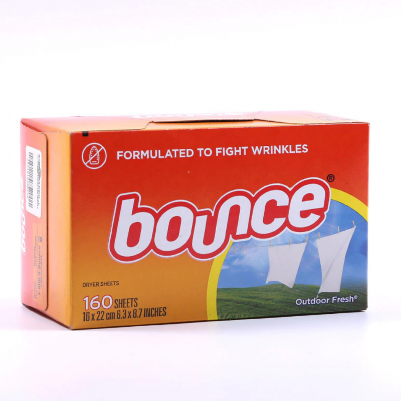 美國進口Bounce 四合一防靜電衣物柔順紙, 160張 x 2 (共320張)
