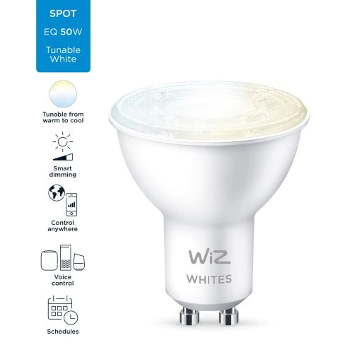 Wiz Wi-Fi智能LED燈泡 – 4.7W / GU10 (Tunable White 黃白光)