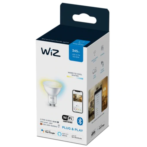 Wiz Wi-Fi智能LED燈泡 – 4.7W / GU10 (Tunable White 黃白光)