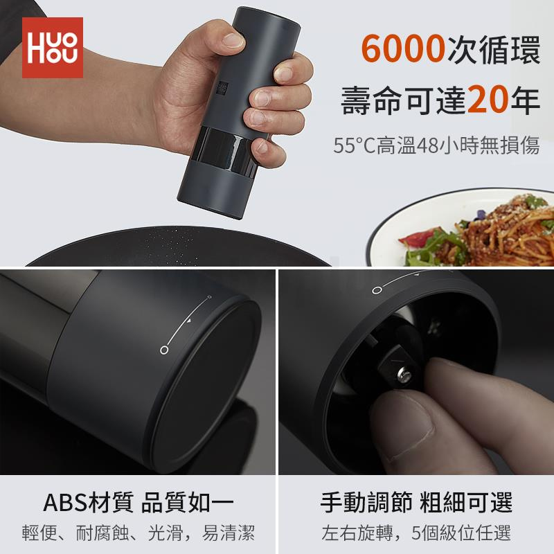 [Xiaomi x Huohou火候] 家用小型電動黑胡椒研磨器 
