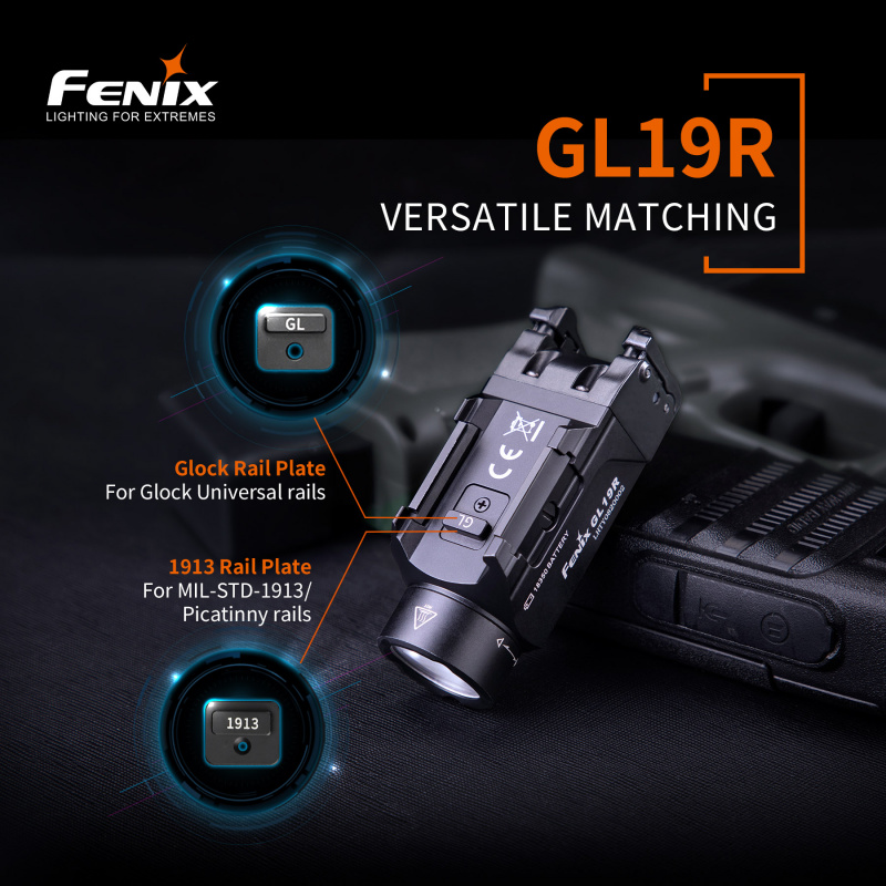 Fenix GL19R Luminus SFT40 1200lm 210米 USB Type-C充電 18350 槍燈