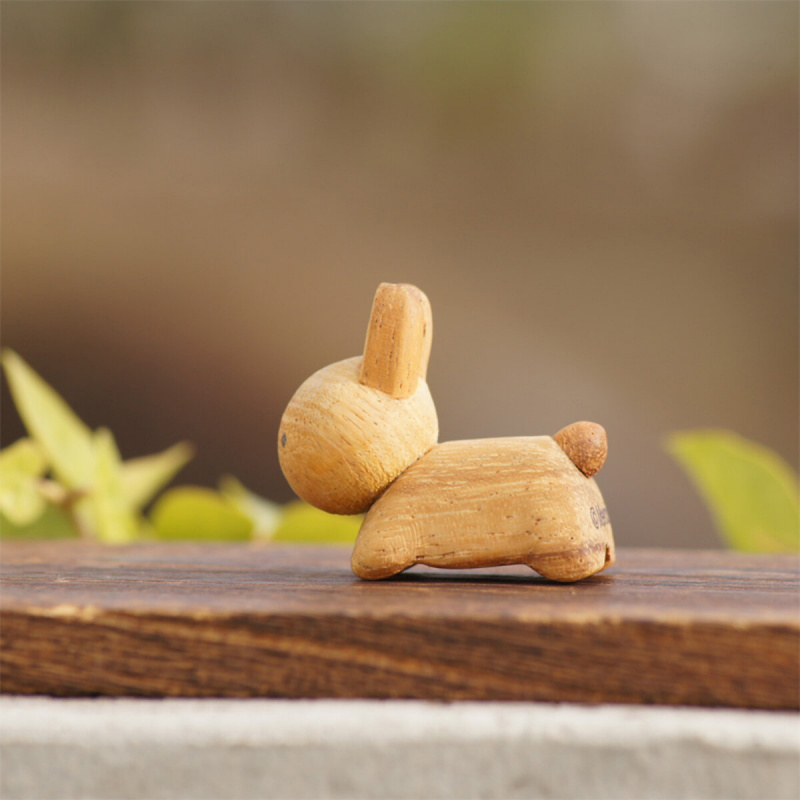日版Miffy 立體造型 兔兔Miffy 深啡色 木製筷子架 (712)【市集世界 - 日本市集】