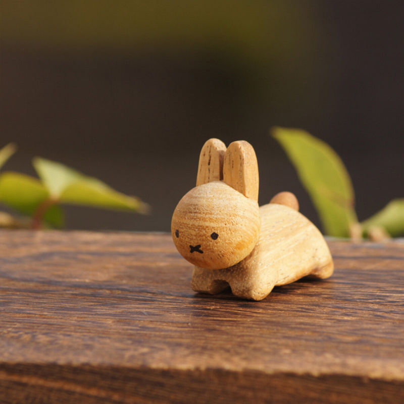 日版Miffy 立體造型 兔兔Miffy 深啡色 木製筷子架 (712)【市集世界 - 日本市集】
