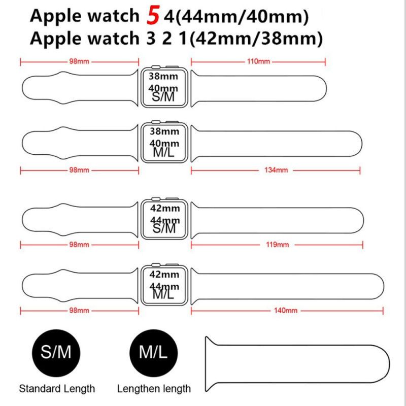 智能穿戴配件-爲蘋果矽膠錶帶的手錶