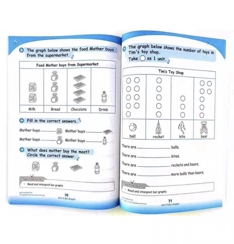 SAP Singapore Learning Maths exercise book 數學練習簿