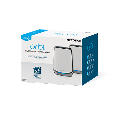 Netgear Orbi RBK852 三頻 Mesh WiFi 6路由器(AX6000) [2件裝]