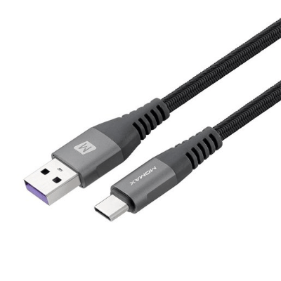 Momax Elite Link USB-A to USB Type-C 2M連接線 灰色 DA18E