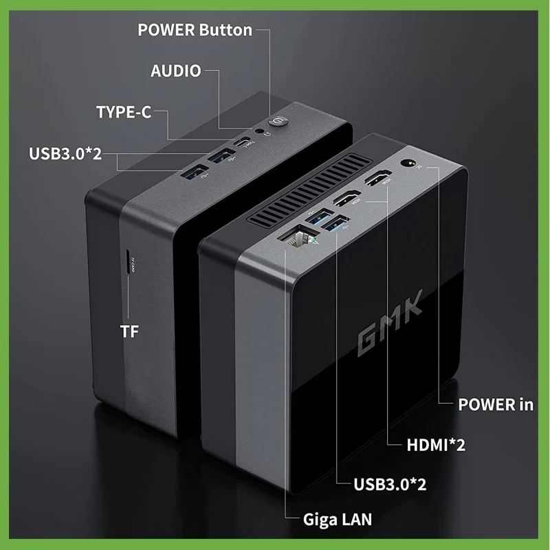 GMK Nucbox 2 掌上型迷你電腦 (I5-8279U/8GB/256GB SSD)