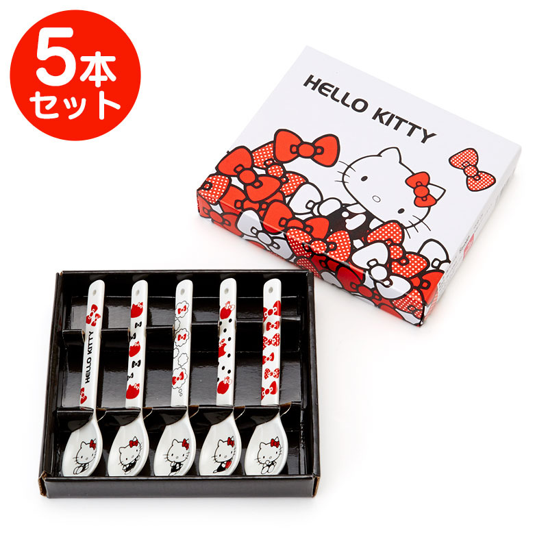 日本SANRIO Hello Kitty 匙5枚套裝