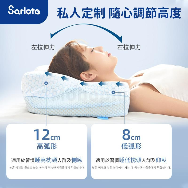 Sarlota 零壓速眠枕 安神護頸睡眠枕頭 [白色]