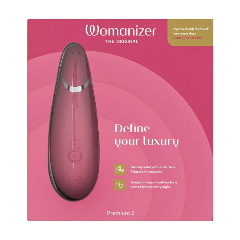 Womanizer Premium 2 智能陰蒂愉悅吸啜器 莓紅色