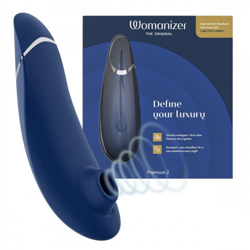 Womanizer Premium 2 智能陰蒂愉悅吸啜器 藍紫色