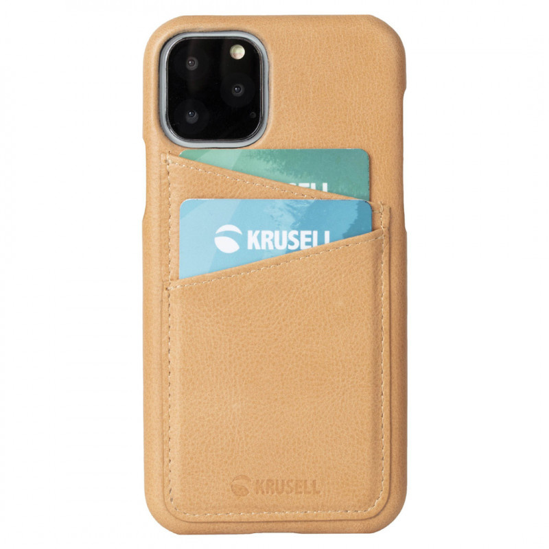 Krusell - Sunne Card Cover iPhone 11 Pro Max 真皮皮套 - 復古裸色 (KSE-61796)