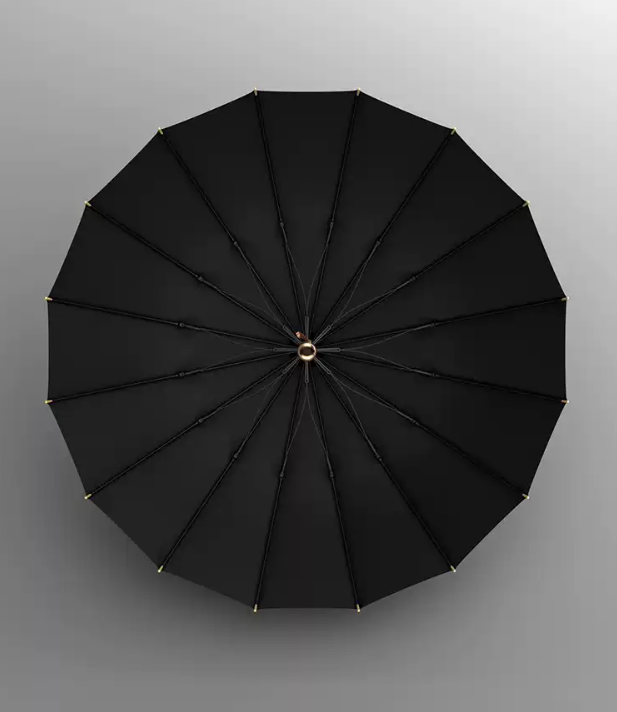 OLYCAT復古木柄16骨抗風加大自動長雨傘 [C3] [3色]