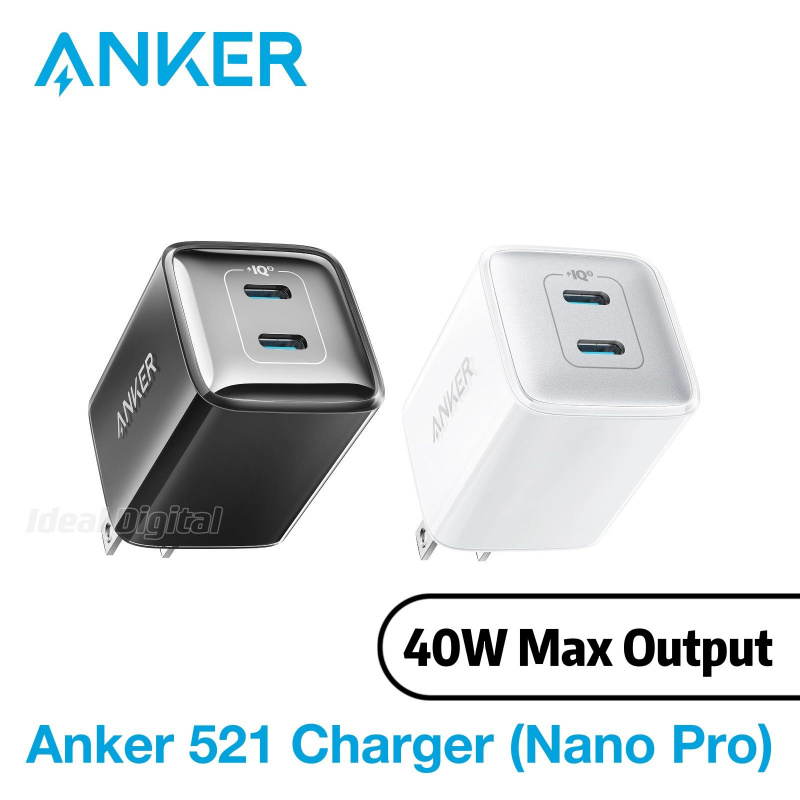 Anker 521 Charger (Nano Pro) 雙PD 牆插充電器 A2038 [2色]