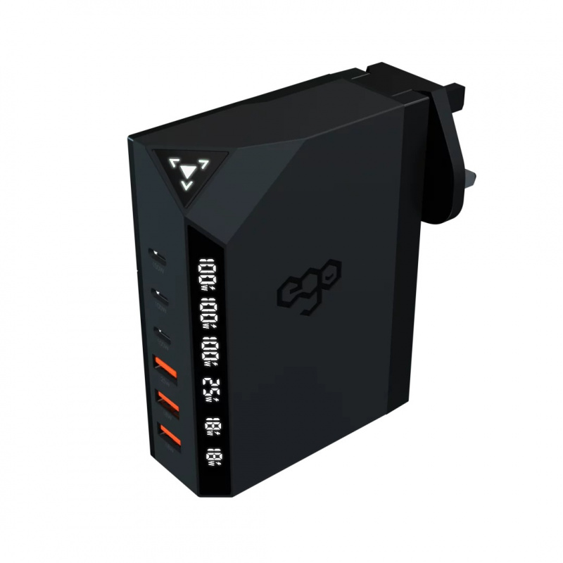 EGO Exinno 240W GaN 即時輸出顯示6 x USB 極速充電器 [V3.2]
