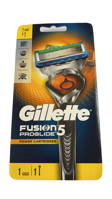 Gillette 吉列 - FUSION 5 PROGLIDE 無感剃鬚刀 1刀架1刀頭 | 極薄5層刀片 挑戰一根不留【平行進口】
