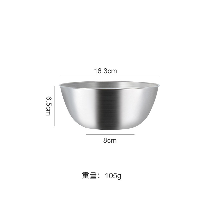 日式304不銹鋼打蛋盆 食品級家用烘焙沙律碗 料理盆 帶刻度沙律盆