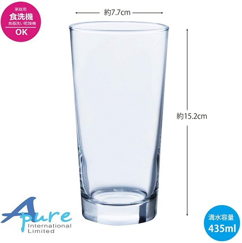 東洋佐佐木玻璃-玻璃杯（5個長杯）435毫升禮盒套裝 (日本直送&日本製造)