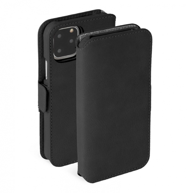 Krusell - Sunne Phone Wallet 2in1 錢包式皮套 iPhone 11 Pro Max - 復古黑色Vintage Black (KSE-61761)