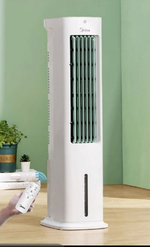 Midea 美的 - AAD10AR 白/AAC10CR 綠 隨機發 冷風扇 空調扇 寬域送風 健康涼風 乾濕可用 獨立濕度可控【平行進口】
