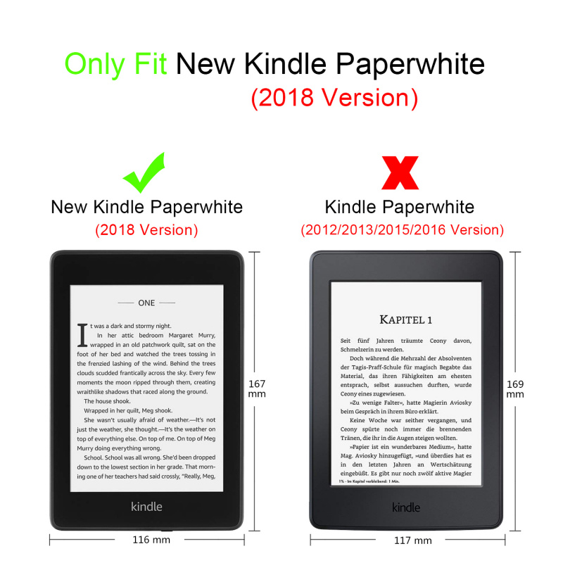 Amazon All-new Kindle Paperwhite4代 (8GB/ 32GB) (2018)  保護套+貼