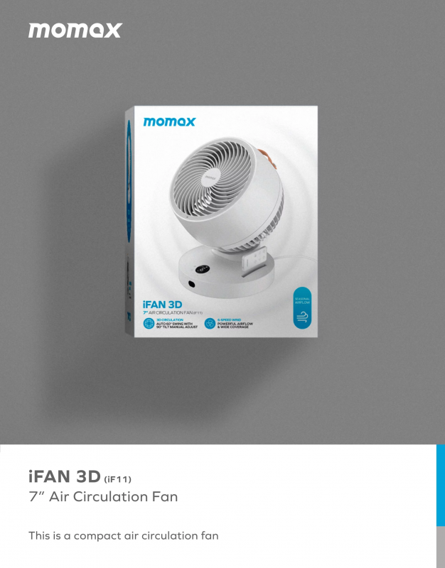 MOMAX iFan 3D 空氣循環扇 IF11